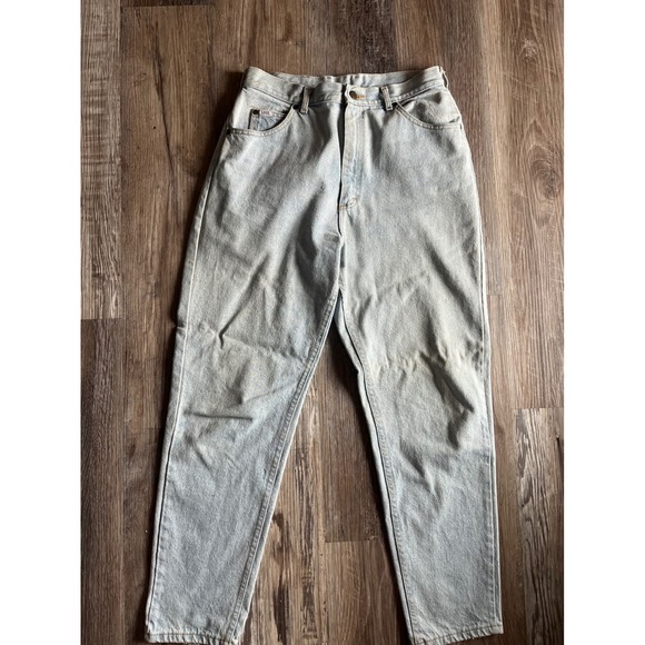 Lee Other - Vintage Lee Light Wash High Waisted Tapered Leg Jeans Made in USA Mens 14 Med